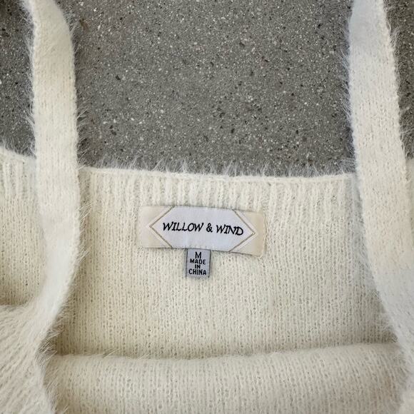 Willow & Wind Fuzzy Cream Cardigan Set - Picture 7 of 7